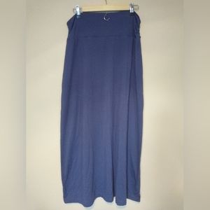 Faded Glory Blue Maxi Skirt Size Medium